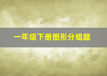 一年级下册图形分组题