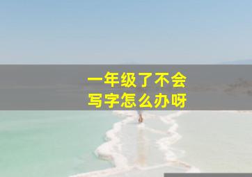 一年级了不会写字怎么办呀