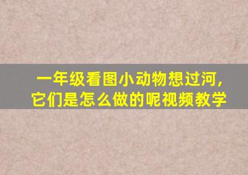 一年级看图小动物想过河,它们是怎么做的呢视频教学