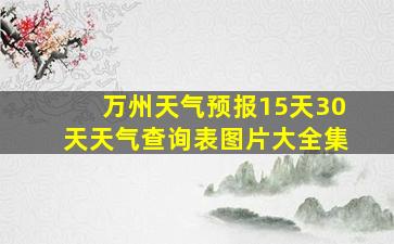 万州天气预报15天30天天气查询表图片大全集