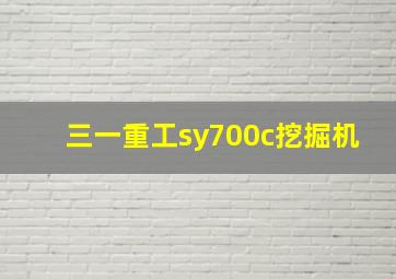 三一重工sy700c挖掘机