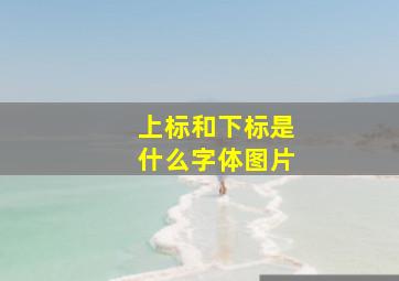 上标和下标是什么字体图片