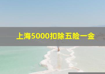 上海5000扣除五险一金