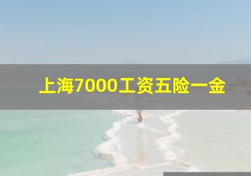 上海7000工资五险一金