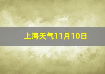 上海天气11月10日