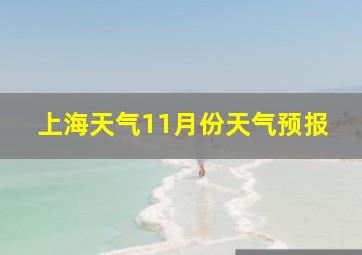 上海天气11月份天气预报