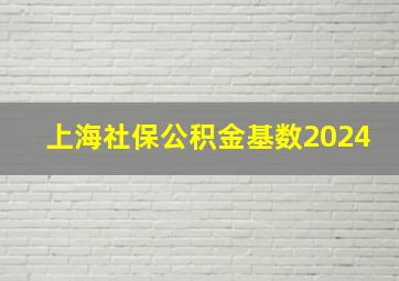 上海社保公积金基数2024