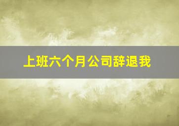 上班六个月公司辞退我