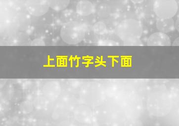 上面竹字头下面