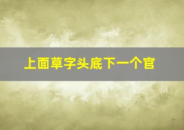 上面草字头底下一个官