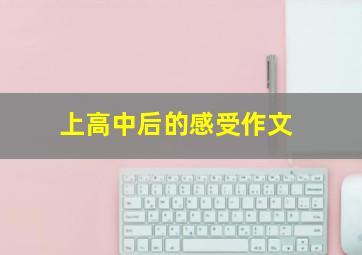 上高中后的感受作文