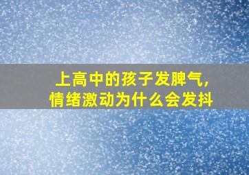 上高中的孩子发脾气,情绪激动为什么会发抖