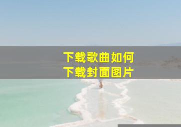 下载歌曲如何下载封面图片