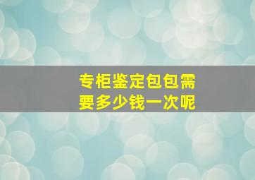 专柜鉴定包包需要多少钱一次呢