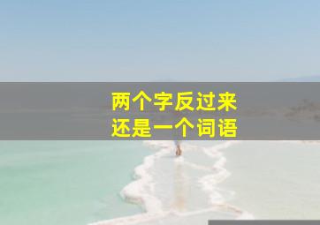 两个字反过来还是一个词语