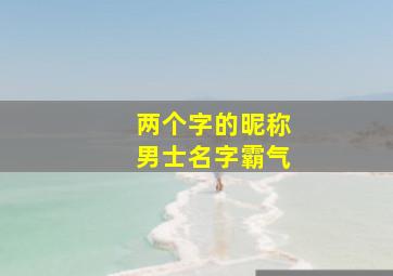 两个字的昵称男士名字霸气