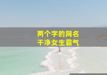 两个字的网名干净女生霸气