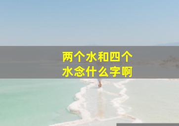 两个水和四个水念什么字啊