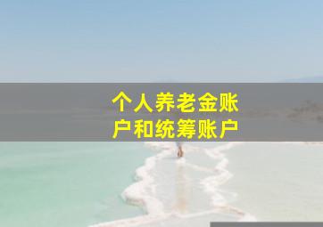 个人养老金账户和统筹账户