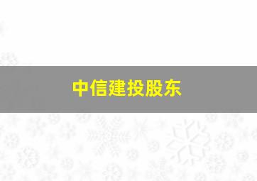 中信建投股东