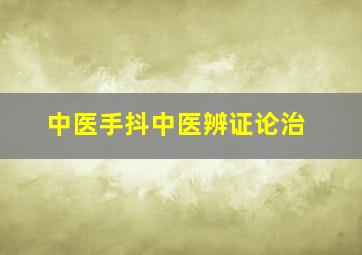 中医手抖中医辨证论治