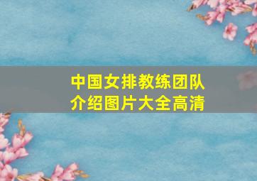 中国女排教练团队介绍图片大全高清