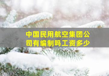 中国民用航空集团公司有编制吗工资多少