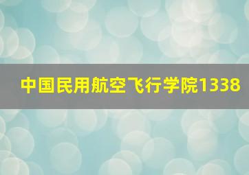 中国民用航空飞行学院1338