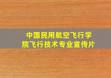 中国民用航空飞行学院飞行技术专业宣传片