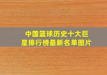 中国篮球历史十大巨星排行榜最新名单图片