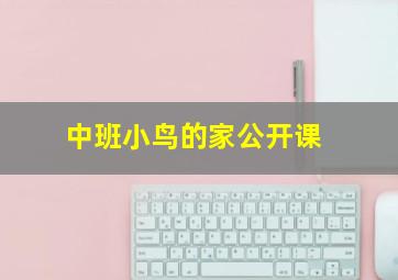 中班小鸟的家公开课