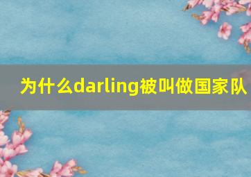 为什么darling被叫做国家队