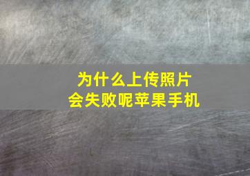 为什么上传照片会失败呢苹果手机