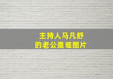 主持人马凡舒的老公是谁图片