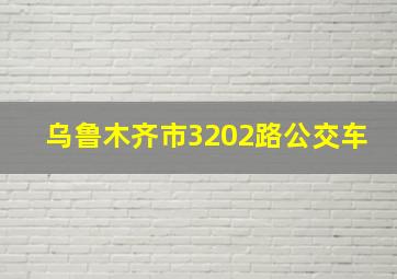 乌鲁木齐市3202路公交车