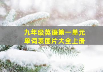 九年级英语第一单元单词表图片大全上册