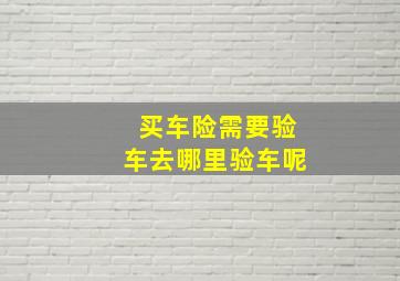 买车险需要验车去哪里验车呢