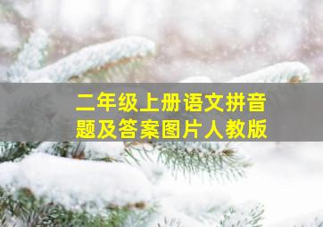 二年级上册语文拼音题及答案图片人教版