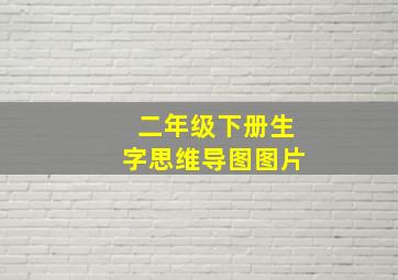 二年级下册生字思维导图图片