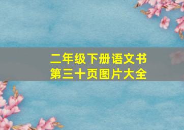 二年级下册语文书第三十页图片大全