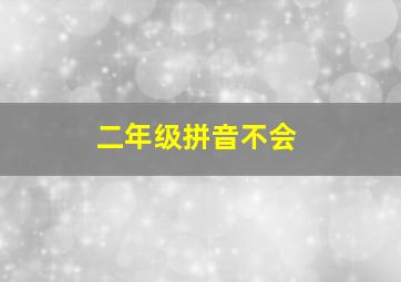 二年级拼音不会