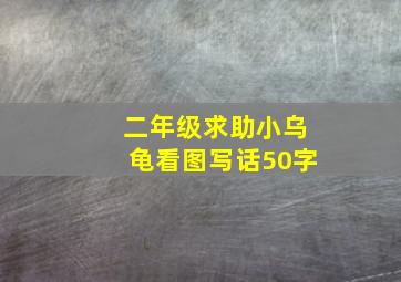 二年级求助小乌龟看图写话50字