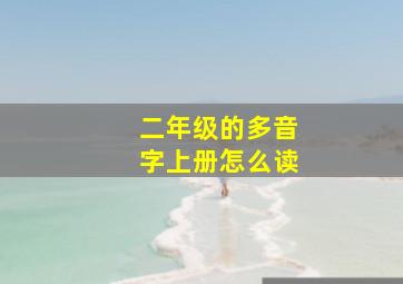 二年级的多音字上册怎么读