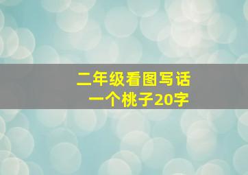 二年级看图写话一个桃子20字