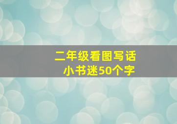 二年级看图写话小书迷50个字