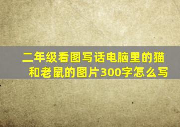 二年级看图写话电脑里的猫和老鼠的图片300字怎么写