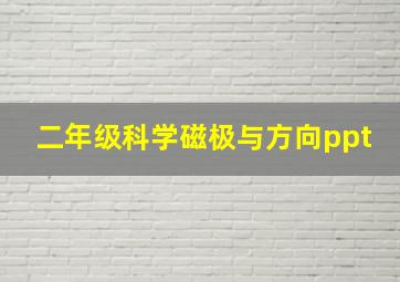 二年级科学磁极与方向ppt