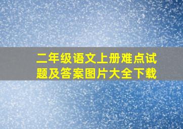 二年级语文上册难点试题及答案图片大全下载