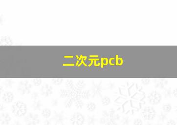 二次元pcb