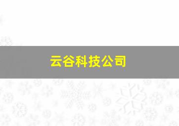 云谷科技公司